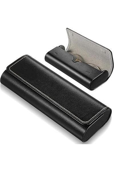 COOYA Hard Glasses Case, Lightweight PU Leather, Portable Slim Design for Sunglasses & Reading Glasses