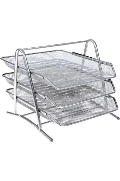 Mas 9304 Perfore Evrak Rafı 3'lü Gümüş