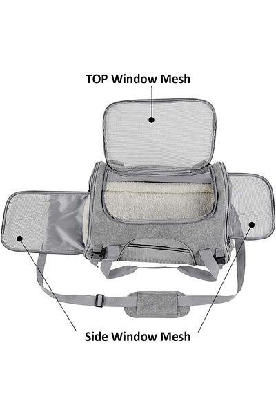 COOYA Foldable Cat Carrier,Portable Soft-Sided Pet Bag,Airline Approved for Small to Medium Pets