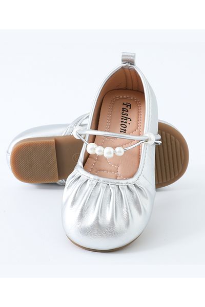 Mark & Mia Mark & Mia Pearl Embellished Party Shoes - Silver