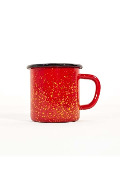 DEDEMİN EMAYELERİ Red Bird Spraying - Enameled Mug