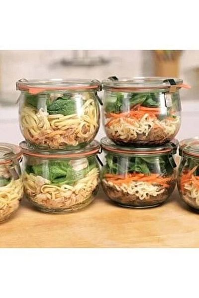 Weck Set of 4 580 ml Tulip Jars