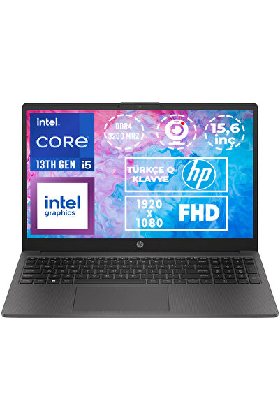HP 250 G10 i5-1334U 16GB 512GB SSD 15.6" FHD W11P Taşınabilir Bilgisayar B2NC...