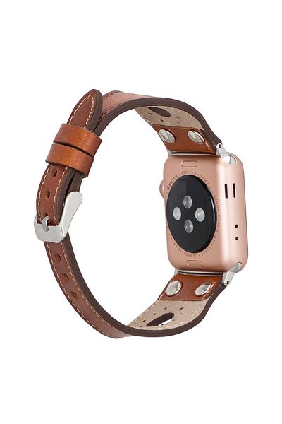 PLM Apple Watch Compatible Leather Cord Ronda 38-40-41mm St Rst2e