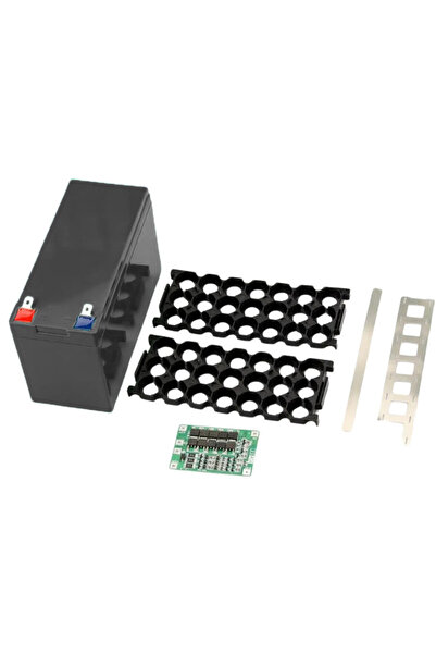 Motorobit Li-ion 18650 3S 7P 12V 21li Akü Kutusu Seti - Siyah