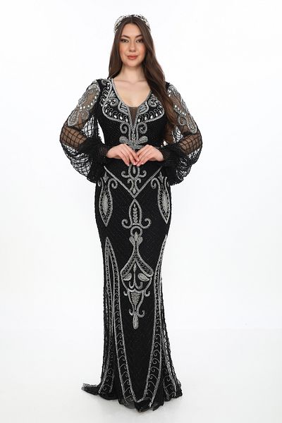 GATSBYLADY LONDON Fayette - Hand Embroidered, Stone Detail Dress