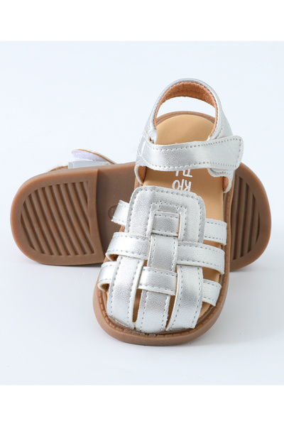 Mark & Mia Mark & Mia Bellies & Peep Toe Shoes - Silver