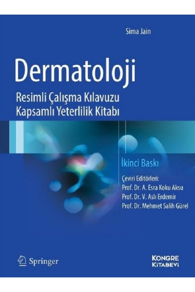 Kongre Kitabevi Dermatoloji Resimli Çalışma Kılavuzu Kapsamlı Yeterlilik Kitabı