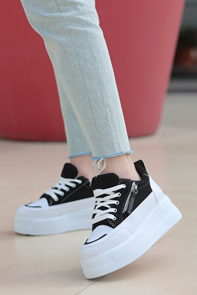 kajal ayakkabı Frm 103 Pantofi sport cu talpă înaltă cu fermoar