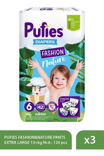 Pufies Pantaloni Fashion&nature Extra Large 13 Kg: 42 buc, Nr. 6 X 3 buc