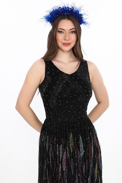 GATSBYLADY LONDON Ahenk - Hand Embroidered, Stone Detail Dress