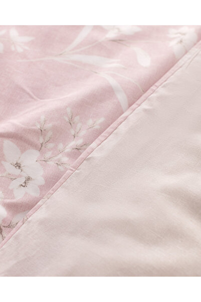 Madame Coco Nayomi Single Cotton Printed Duvet Cover Set - Powder