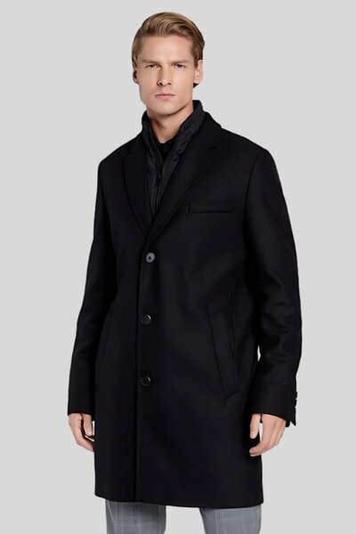 HUGO Regular Fit Erkek Kaban Mavi