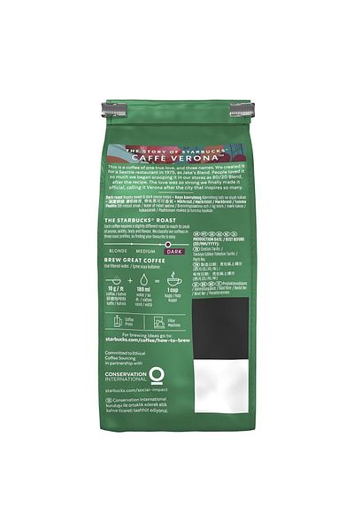 starbucks coffee Verona Blend Ground Coffee 200 g