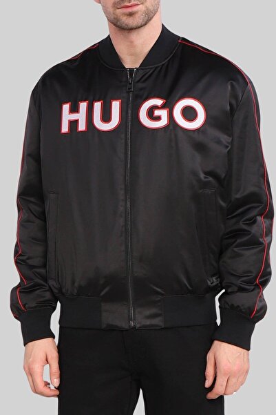 HUGO Erkek Bomber Ceket Siyah