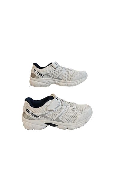 Kinetix Arion Fx White-Navy Walking Running Kids Sneakers