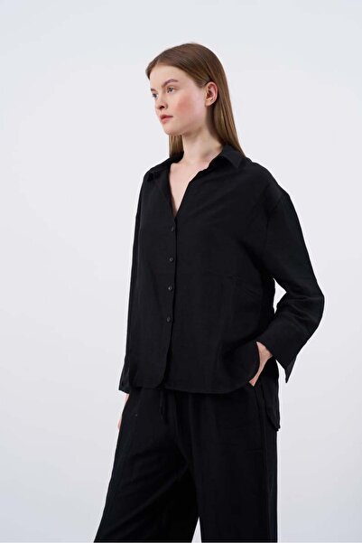 Fast Perry Cămașă-pantaloni de in pentru femei set