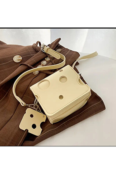 Phellos Cheese Pattern Mini Women's Shoulder Bag with Strap