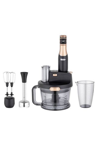 Fakir Food Processor 1.5 L Large Bowl, Turbo Function, 4 Blade Blender Head
