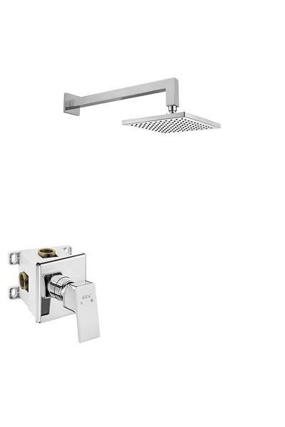 Eca Tiera Square Concealed Shower Faucet Set All Parts Included