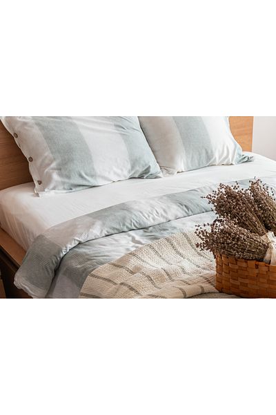 SPRINGANDBLUE Muslin Pique Filled 100% Cotton Double