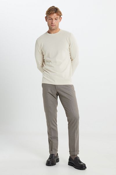 ALTINYILDIZ CLASSICS Standard Fit Normal Cut Polyamide Fabric Crew Neck Knitwear Basic Black Sweater