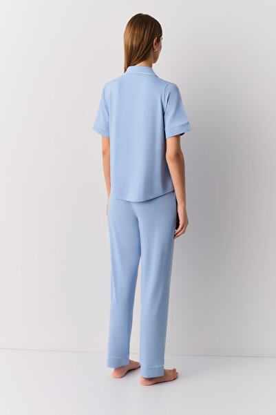 SUWEN Misty Gömlek Yaka Pijama Takımı