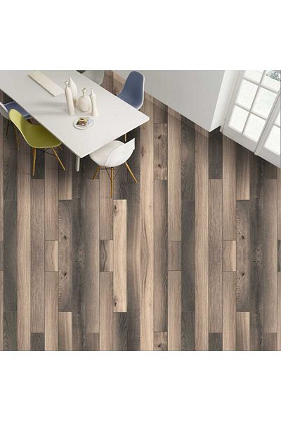 Bigaimaj 60cm X 100cm Folie cu model parchet din lemn cu laminare autoadeziva