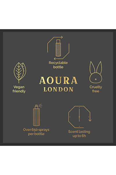 Aoura London Womens Forever Love 220ml Body Mist Fragrance Spray