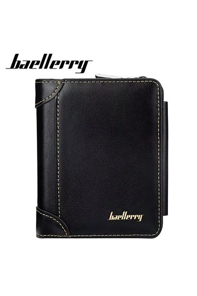 ARDSU Men's Wallet/Card Holder, Pu Leather, Card Holder, Coin Compartment for Paper Money and Zipper Pocket,
