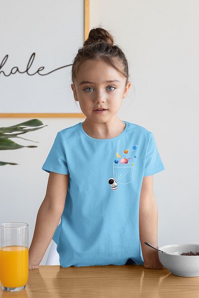 New Shine 1 tricou este un cadou pentru achiziții de 6 și mai sus în coș - Tricou cu mânecă scurtă imprimat pentru copii