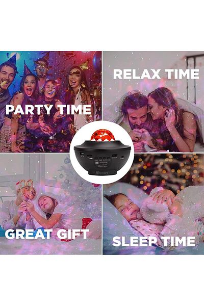 fulina Star Night Light,with Bluetooth Speaker Remote, Bedroom Space Decor Aurora Starry Sky