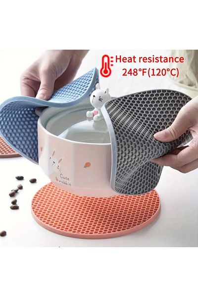 Hayveys Silicone Trivet Griddle Mold Pot Teapot Mat