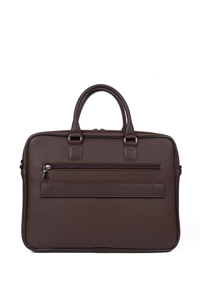 deridense 13"-14.6" Inch Unisex Laptop and Briefcase - Brown