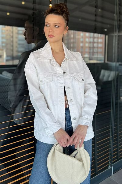 GÜLSELİ Jachetă de blugi de damă Stone Oversize