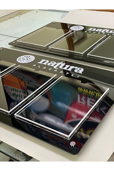 Pleksiglas Ürünleri Duyuru panosu (3 cepli a4) bina içi duyuru panosu 80x50cm