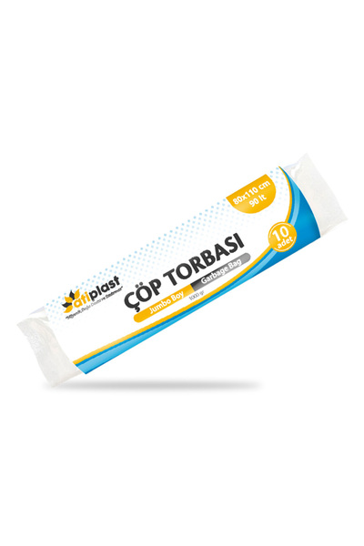 Atiplast Çöp Torbası Profesyonel Jumbo Boy 1000 gr 80 x 110 cm Siyah 5 Rulo