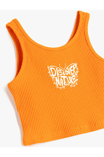 Koton Slogan Baskılı Ribanalı Askılı Atlet