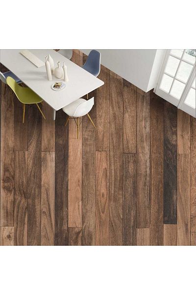 Bigaimaj Αυτοκόλλητο Λαμπραστικό 60cm X 100cm Φύλλο μοτίβο ξύλου παρκέ