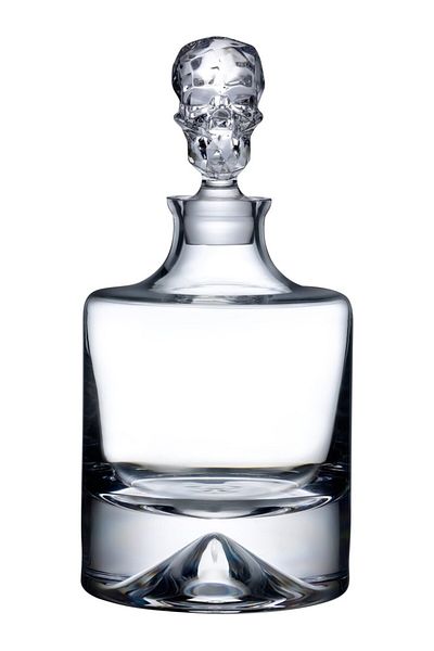 Paşabahçe Nude Series Special Design Heavy Base Skull Whiskey Set (Bottle-4 Glasses)