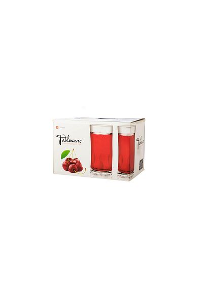 Dania Set of clear acrylic cups, 6 pieces