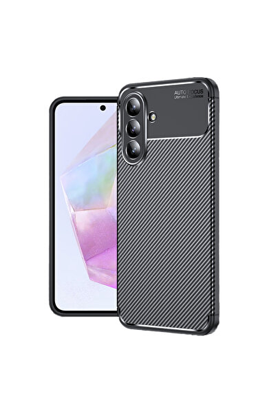 Techaks غلاف هاتف جالاكسي A36 غطاء سيليكون زور نيجرو - أسود