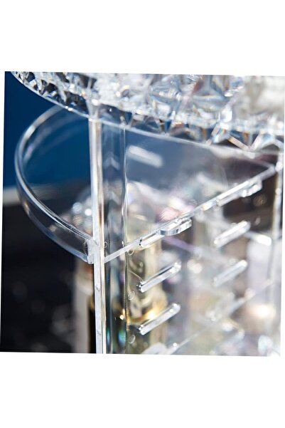 fulina Makeup Rack,360°rotatable Transparent Skin Care Holder,for Makeup Jewellery