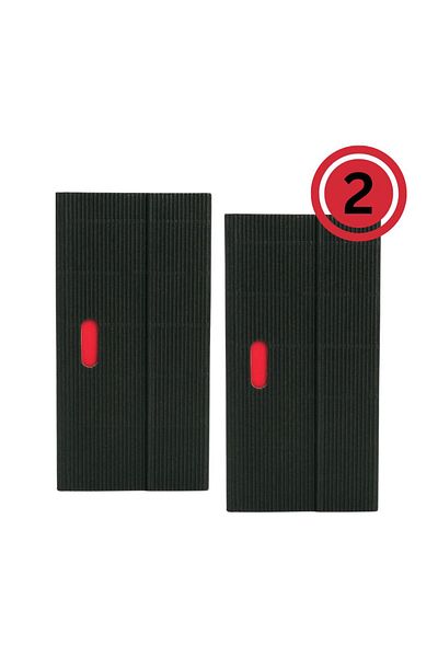 Paper-Oh Ondulo Black B6.5 Lined Wrap Closure 112 Pages 100gsm Notebook (Pack of 2)