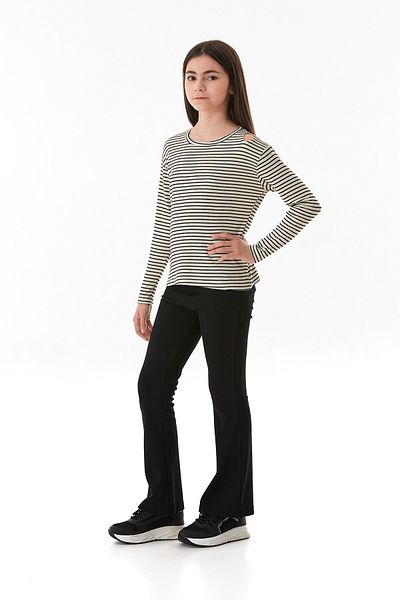Fulla Moda Striped Girl's Body with Shoulder Window Detail