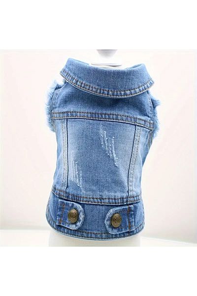 Lady Fify Stylish Retro Denim Vest for Cat Dog
