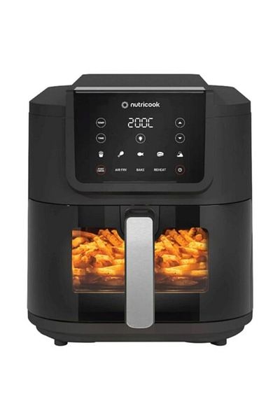 Nutricook 1700 Watt Air Fryer, 7.6l Air Fryer Basket, Cooking Tray, User Guide - Nc-afs200