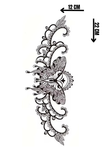 Barly Geçici Kelebek Figürlü Dövme Tattoo
