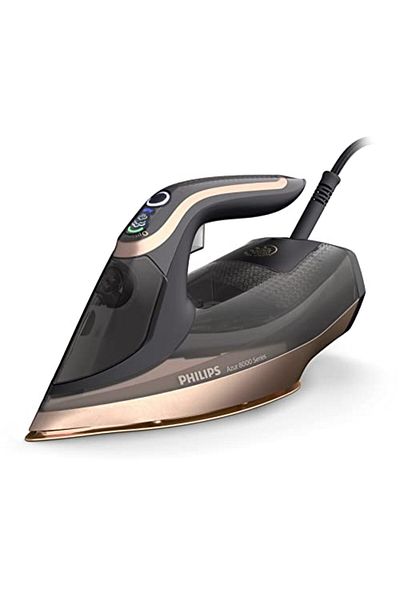 Techno Best مكواة بخار 1800-2200 واط، أبيض/أزرق-BSI-001