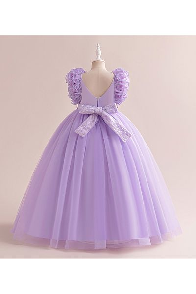Mark & Mia Mark & Mia V Neck Embellished Detailed Dress - Lavender